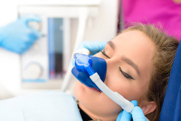 a woman under sedation